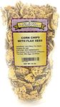 Corn Chips with Flax Seed, Healthy Snacks, Bulk Size (1 lb. Resealable Zip Lock Stand Up Bag)