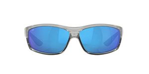 Costa Del Mar Men's Saltbreak Sunglasses, Silver/Grey Blue Mirrored Polarized-580g, 65 mm