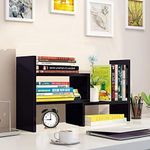 Adjustable Desktop Bookshelf Office Organizer Desk Storage Organizer Display Shelf Rack, Counter Top Bookcase