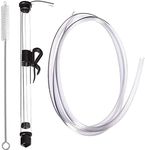 Fermtech Auto-Siphon Mini 15" with 6 Feet of Tubing, Brush Clamp |Wine Beer KOmbucha Easy Siphon. FastRack ing System