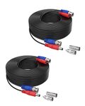 SANNCE 2 PACK 100FT/30M BNC Video Power Cable Security Camera Wire Cord for CCTV DVR Surveillance System