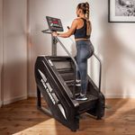 GLOBAL RELAX® | KEIZAN STAIRMASTER Fitness stair climber | Black | Professional design I Full exercise | 9 Automatic programs | LED panel | Resistant materials