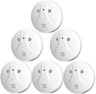 6 Pack Combination Smoke and Carbon Monoxide Detector Battery Operated, Travel Portable Photoelectric Fire&Co Alarm for Home, Kitchen