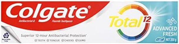 Colgate Total Advanced Fresh Gel Antibacterial Toothpaste, 200g, Whole Mouth Health, Multi Benefit