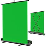 EMART Green Screen 155 x 200cm, Chroma Key Panel Photography Background, Green Backdrop with Stand for Photo Studio, Streaming, Video Conferencing, TikTok, Zoom