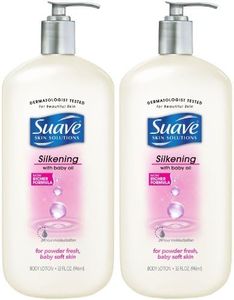 Suave Silkening Body Lotion - Baby Oil - 32 oz - 2 pk