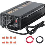 VEVOR 2000W Sump Pump Battery Backup System, LCD Display, Auto Switches to Battery Inverter Power for Continuous Sump Pump Operation, Sump Pump Battery Backup Inverter for Emergency and Power Outage