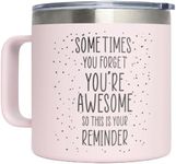 Cute Pink Birthday Gifts for Women - Sometimes You Forget You Are Awesome Gifts Xmas Gifts for Women Last Minute Christmas Gifts for Women Gifts for Coworkers College Girl Gift Ideas Boss Day Gifts