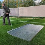 StadiumMax Galvanised Steel Drag Mat - Field Drag Mats for Your Sports Pitch (6 Sizes) | Non Slip Mat for Sports Fields | Steel Outdoor Mat with Durable Chain (6ft x 3ft)