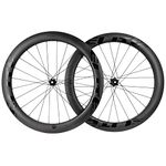 Carbon Wheelset 700c Disc Brake 60mm 28mm Width Road Bike Carbon Wheels Road Cycling UD Matte Tubeless Tubeless Compatible Clincher