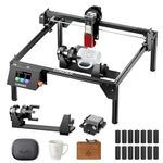 LONGER RAY5 Bundle Laser Engraver, 10W Laser Cutter with Air Assist and 3-in-1 Rotary Kit, Desktop Laser Cutter and Engraving Machine for Wood, Acrylic and Leather, DIY Craft and Gift Making