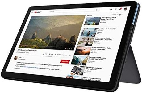 Lenovo Chromebook Duet, 2-in-1, 10.1" WUXGA (1920 x 1200) Display, MediaTek Helio P60T, 4GB LPDDR4X RAM, 64GB eMCP SSD, Integrated ARM G72 MP3 Graphics, Chrome OS, ZA6F0031US, Ice Blue + Iron Grey