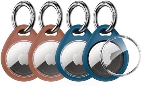 UNBREAKcable AirTag Holder for Apple - 4 Pack Air Tag Case with Keychain