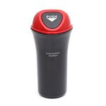 VORCOOL Portable Car Trash Can Leakproof Vehicle Trash Bin Garbage Can (Red)