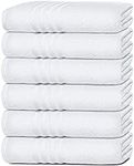 Wealuxe White Bath Towels 24x50 Inc