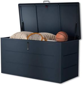 Metzler Auflagenbox, Gartenbox aus massivem Stahl | Aufbewahrungsbox für den Außenbereich | Pulverbeschichtet in RAL 7016 Anthrazit