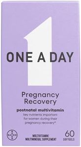 ONE A DAY Postnatal Complete Multivitamin for Post-Pregnancy with Folic Acid and Omega-3 DHA, 60 Count