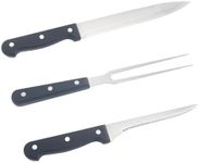 Multi-Function Carving Knife & Meat Fork plus Serrated Edge Bread Slicing Knife Set,Delux Chefs Carving Knives for Thanksgiving Turkey