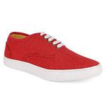 Lazard Khadim's Red Casual Canvas Shoe Sneakers for Men (3361195)