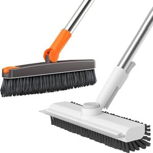 AIR U+ Floor Scrub Brush and Grout Brush with Long Handle