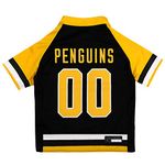 Pets First NHL Pittsburgh Penguins Jersey for Dogs & Cats, Small. - Let Your Pet Be A Real NHL Fan!