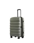 ANTLER - Juno Hard Shell Medium Suitcase - Durable, Lightweight & Expandable, 4 Spinner Wheels - Adjustable Handle, TSA Lock, 68cm - Cool Grey