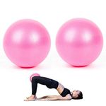 2 Pack Pilates Balls Yoga Balls Barre Balls Mini Exercise Balls, 9 Inch Small Bender Balls for Pilates, Yoga, Core Training and Physical Therapy, Improves Balance