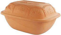 Eurita by Reston Lloyd Clay Cooking Pot/Roaster, All-Natural Cooking, Terracotta (99611M) 7.2-QT