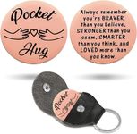 Pocket Hug Token, Hug in A Box, Long Distance Relationship Keepsake, Thinking of You Gifts Friendship Gifts Bereavement Gifts Sentimental Gifts Get Well Soon Gifts for Women (Rose Gold)