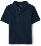 The Children's Place Boys Short Sleeve Pique Polo, Nautico, Large