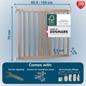 BabyDan Odense Extendable Stair Gate – Adjustable Safety Barrier