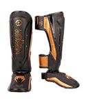 Venum, Elite Evo Shin Guards, Men's, M, Black/Bronze