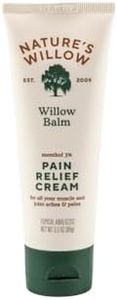 Nature's Willow Fast-Acting Willow Balm Natural Pain Relief Cream for Help Alleviating Sore Muscles & Joint Pain | Topical Willow Bark Cream with Essential Oils & Cooling Menthol | 1-Pack | 3.5 fl oz