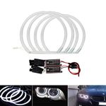 Auto CCFL Angel Eyes DRL Kit 2x 131mm + 2x 146mm Xenon White Car Headlights, Non-projector Headlights Halo Rings Free Error Car-styling Accessory For BMW E46