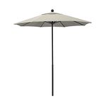 California Umbrella EFFO758-F22 7.5' Round Fiberglass Frame Market Umbrella, Black Pole, Olefin Antique Beige