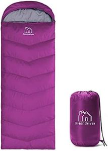 Friendriver XL Size Widened Upgraded Version of Camping Sleeping Bag 4 Seasons Warm and Cool, Lighter Weight, Adults and Children Can Use Waterproof Camping Bag, Travel and Outdoor Activities(Purple)