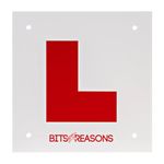 BITS4REASONS NEW PROFESSIONAL GRADE UNIVERSAL SINGLE RIGID SOLID L PLATE 1.5MM POLYCARBONATE WE USE ON OUR OWN DRIVING SCHOOL- SINGLE PLATE - FITS MOTORBIKES AND CARS