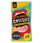 CHEESIES | Crunchy Cheese Keto Snack | Cheddar | 100% Cheese | Sugar Free, Gluten Free, No Carb | High Protein and Vegetarian | Crunchy, Baked and Tasty | Multipack | 12 x 20g Bags