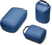 BEE NESTING Ultralight Dry Bags 3 Piece Set - Waterproof Siliconized Dry Sack Accessory for Lightweight Travel, Boating, Kayaking, Camping, Swimming(Navy Blue, 2L 4L 8L 3 Pack)