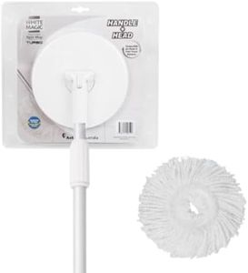 White Magic Spin Mop Turbo Handle Plus Head