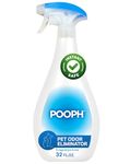 Pooph Pet Odor Eliminator, 32oz Spray - Dismantles Odors on a Molecular Basis, Dogs, Cats, Freshener, Eliminator, Urine, Poop, Pee, Deodorizer, Natures, Puppy, Fresh, Clean, Furniture, Potty, Safe