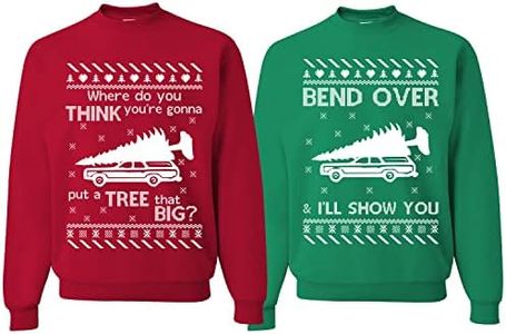 Wild Bobby Tree That Big Bend Over | Christmas Vacation Couples Matching Ugly Christmas Sweater