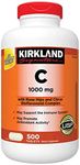 Kirkland Signature Vitamin C 1000mg, with Rose Hips 500 Tabs each (pack of 2)