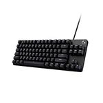 Logitech G413 TKL SE Mechanical Gaming Keyboard - Compact Backlit Keyboard with Tactile Mechanical Switches, Anti-Ghosting, Compatible with Windows, macOS, QWERTY UK English Layout - Black