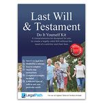 Will Kit - Last Will and Testament Will Writing Kit by LegalPath™ Really Simple to Complete. Comprehensive Guide & 4 Different Wills to Suit Your Individual Needs