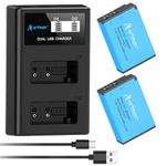 Artman Upgraded LP-E17 Battery 2-Pack and LCD Dual Charger for Canon EOS R50 R8 RP R10,Rebel T6i T7i T8i,T6s,SL2,SL3,EOS M3,M5,M6,200D,77D,750D,760D,800D,8000D,KISS X8i Camera