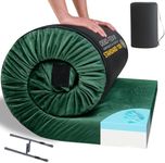 HomeMate Memory Foam Camping Twin XL Mattress Pad Mat-Sleeping Pad Mat Portable Roll Up Mattress CertiPUR-US for Adults-Camping Bed for Guests Floor Tent Sleepover with Waterproof Cover Travel Bag