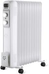 Geepas Oil Filled Radiator Heater, 2500W – Energy Efficient Electric Heater – 3 Power Settings, Adjustable Temperature & Low Running Cost – Ideal for Home Office – 2 Year Warranty, 11 Fins, White