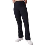 BlissClub Women The Ultimate Flare Pants with 4 Pockets - Tall | Above 5.5" | High Waisted Flared Pants | Polyester