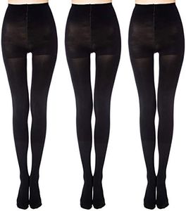 MANZI Women's 3 Pairs Opaque Control-Top Tights 70 Denier